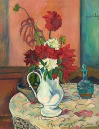 Suzanne Valadon (French, 1865–1938), Nature morte au vase de fleurs (1931)