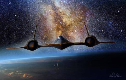 SR-71 flying on the edge of space