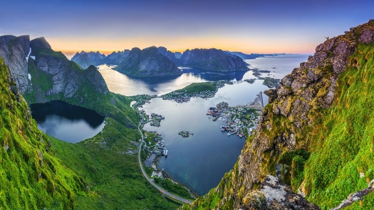 Solve Norway_Lofoten_Sea_Reinebringen_Reine jigsaw puzzle online with ...