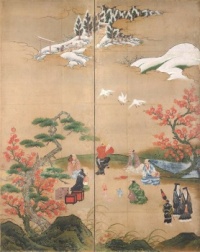 Maple Viewers, Kanō Hideyori, Muromachi - Azuchi-Momoyama period, 16th century