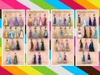 Disney Princesses fashion 1900s-1930s collage