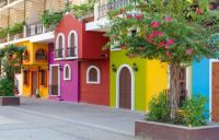 colourful houses Mexico