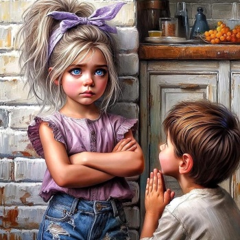 Solve Please Don't Tell jigsaw puzzle online with 169 pieces