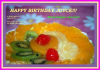 JOYCE, HAPPY BIRTHDAY!!!