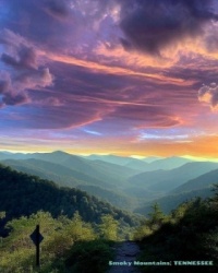Smoky Mountains View from Tennessee