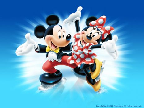 Mickey & Minnie skating