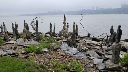 Balancing Rocks Along Hudson River