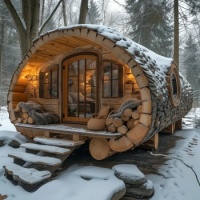 Tree Trunk Cabin from Cozy Cabins FB