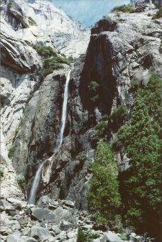 Water Fall in Yosemite Nat. Park,California, USA