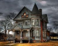 spooky haunted house