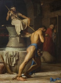 Samson in the Treadmill (1863)