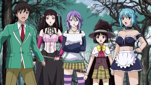 Tsukune, Ruby, Mizore, Yukari and Kurumu