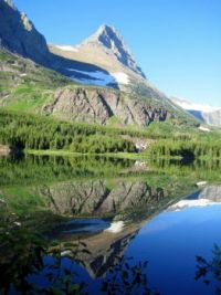 Mirror images at Glacier National Park