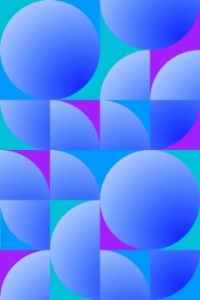 Blue spheres abstract geometric pattern