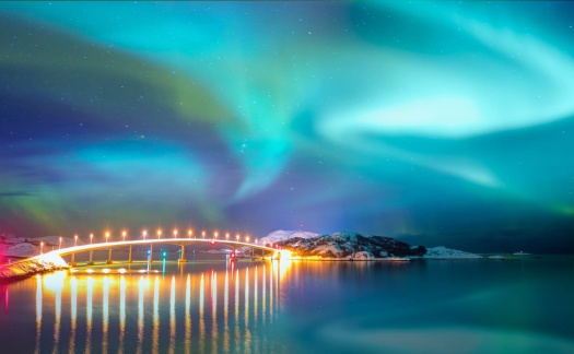 Sommaroy Bridge in Norway