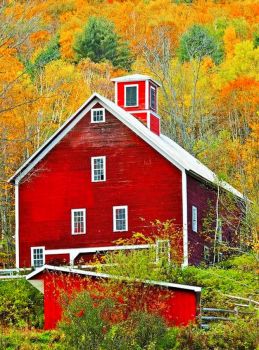 Red Barn -- New England Autumn...