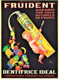 Themes Vintage ads - Fruident Toothpaste