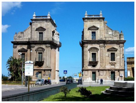 Itálie, Sicí­lie, Palermo, brána Porta Felice