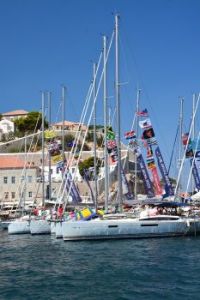 Patmos Harbor during Yacht Week
