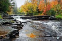 Upper Canyon Falls, Sturgeon River, Michigan USA