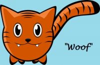CA 482 - 'Woof' cat