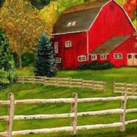 The Red Barn Painting by William Erwin