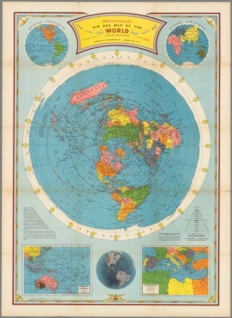 Hammond's Air Age Map of the World