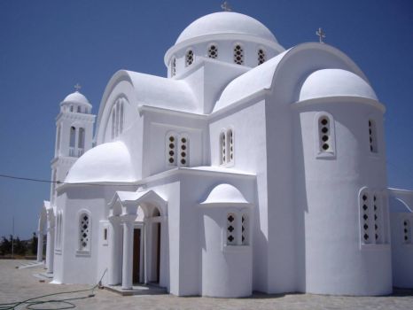 Church on island of Paros, Greece