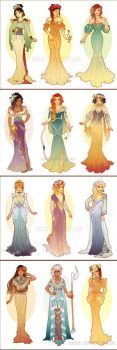 Art Nouveau princesses