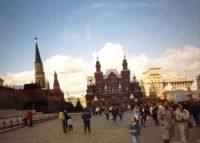 Red Square, Kremlin on the left - Moscow, Russia
