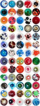 Colorful Petri Dishes