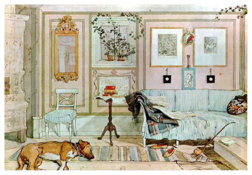 Lazy-Nook-1897  by Carl Larsson