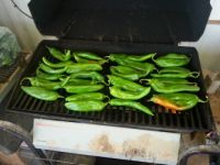 Roasting Green Chilies