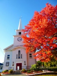 New England White Steeple Church #2