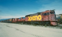 Speno International RMS101 EMD F40PH at CP Yard at Coquitlam, BC on September 20, 1987