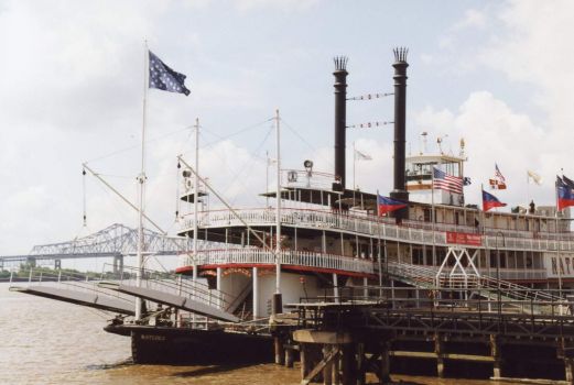 Tourist Paddlewheel River Boat in New Orleans