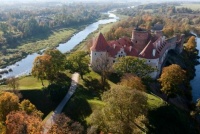 Castle in Latvia, between the rivers Msa and Mmele