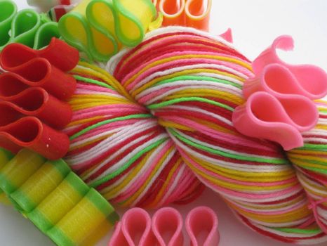 ribbon candy - ribbon yarn