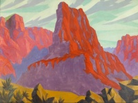Jacob Asanger (American, 1887–1941), Red Rock Canyon (1927)