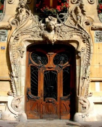 Secesní dveře, Paříž   086
