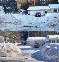February storm: before and after