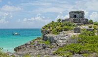 Temple of the Wind God, Tulum, Quintana Roo, Mexico