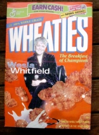 Wesla on Wheaties Box