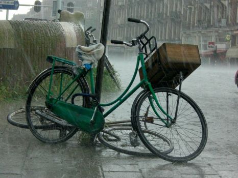 Rainy day in Amsterdam