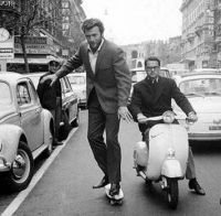 Clint Eastwood Skateboarding  Rome 1964
