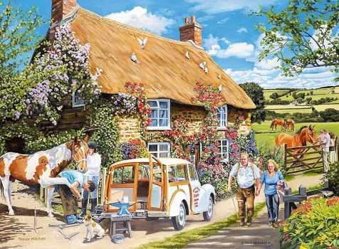 Solve Country Stroll jigsaw puzzle online with 130 pieces