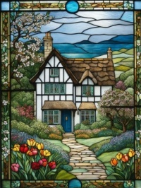 Home garden tulips