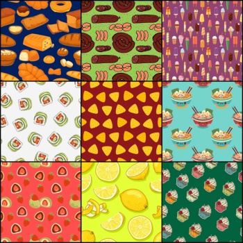 Solve Food patterns 61 jigsaw puzzle online with 324 pieces