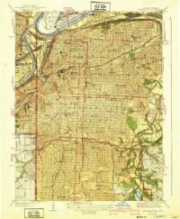 Kansas City, Mo Qaud Map 1940