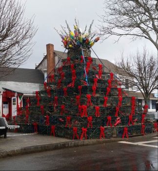 Lobster trap Christmas tree P’town